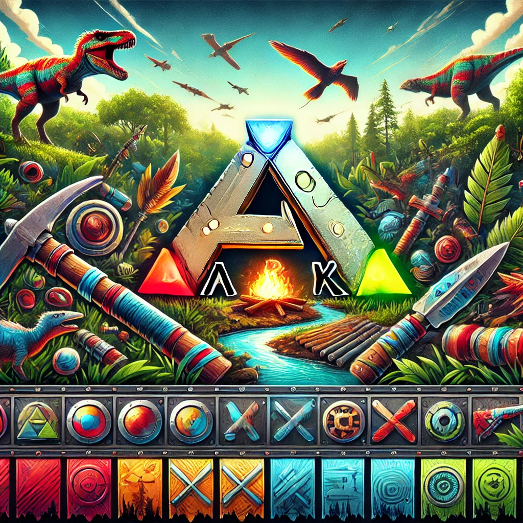 ark: survival evolved (2017) game icons banners